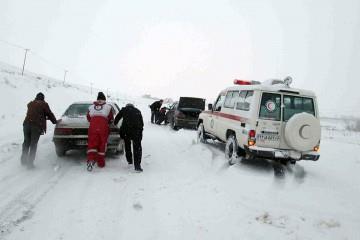 برف و کولاک در ۹ استان کشور