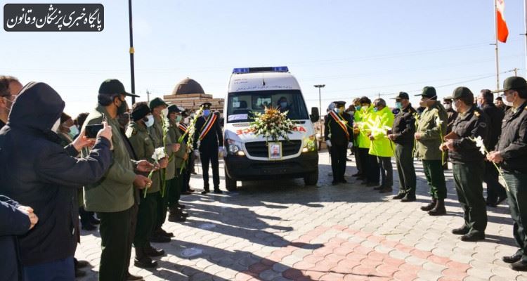 پیکر نخستین پزشک مدافع سلامت سبزوار تشییع شد پیکر نخستین پزشک مدافع سلامت سبزوار تشییع شد