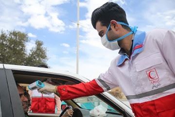 کنترل بیشتر تردد در مبادی ورودی کشور با استقرار جمعیت هلال احمر