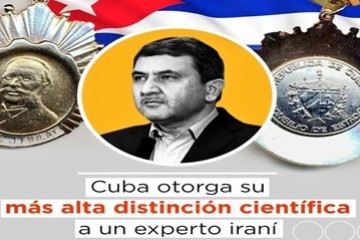 اهدای جایزه ملی کارلوس جی فینلای کوبا به رییس انستیتو پاستور ایران