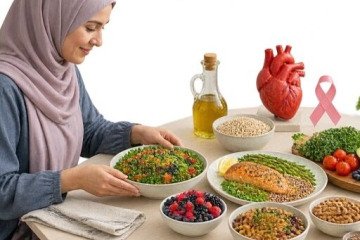 ارتباط الگوهای غذایی با کاهش خطر بیماری قلبی پس از سرطان